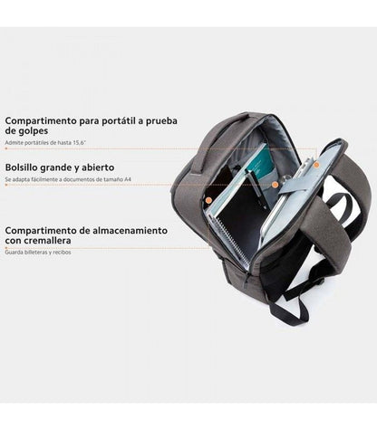 Mochila impermeable Xiaomi Commuter Backpack Gris Claro 21L en Canarias